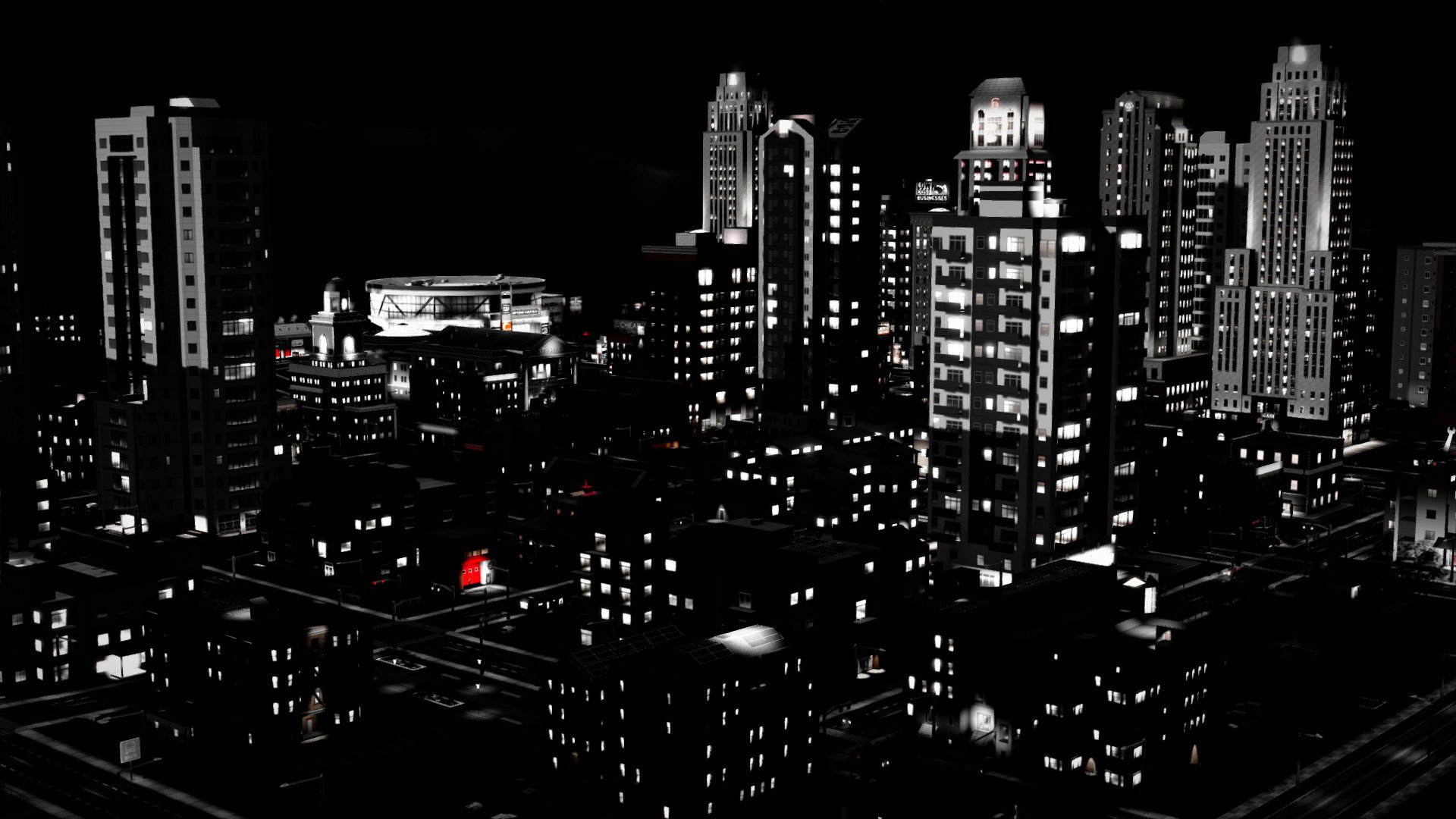 SimCity Nightscape - Download Your Free HD Wallpaper Now!