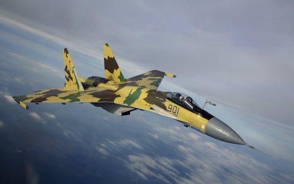 Military Sukhoi Su-35 Jet Fighters Aircraft HD Wallpaper | Background Image