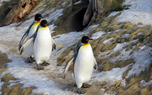 Animal emperor penguin HD Desktop Wallpaper | Background Image