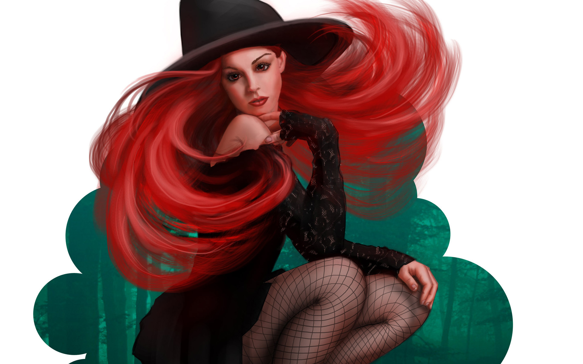 Download Fantasy Witch HD Wallpaper