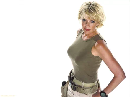 Samantha Carter Amanda Tapping TV Show Stargate SG-1 HD Desktop Wallpaper | Background Image