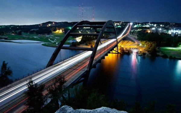 Texas Austin Pennybacker Bridge man made bridge HD Desktop Wallpaper | Background Image