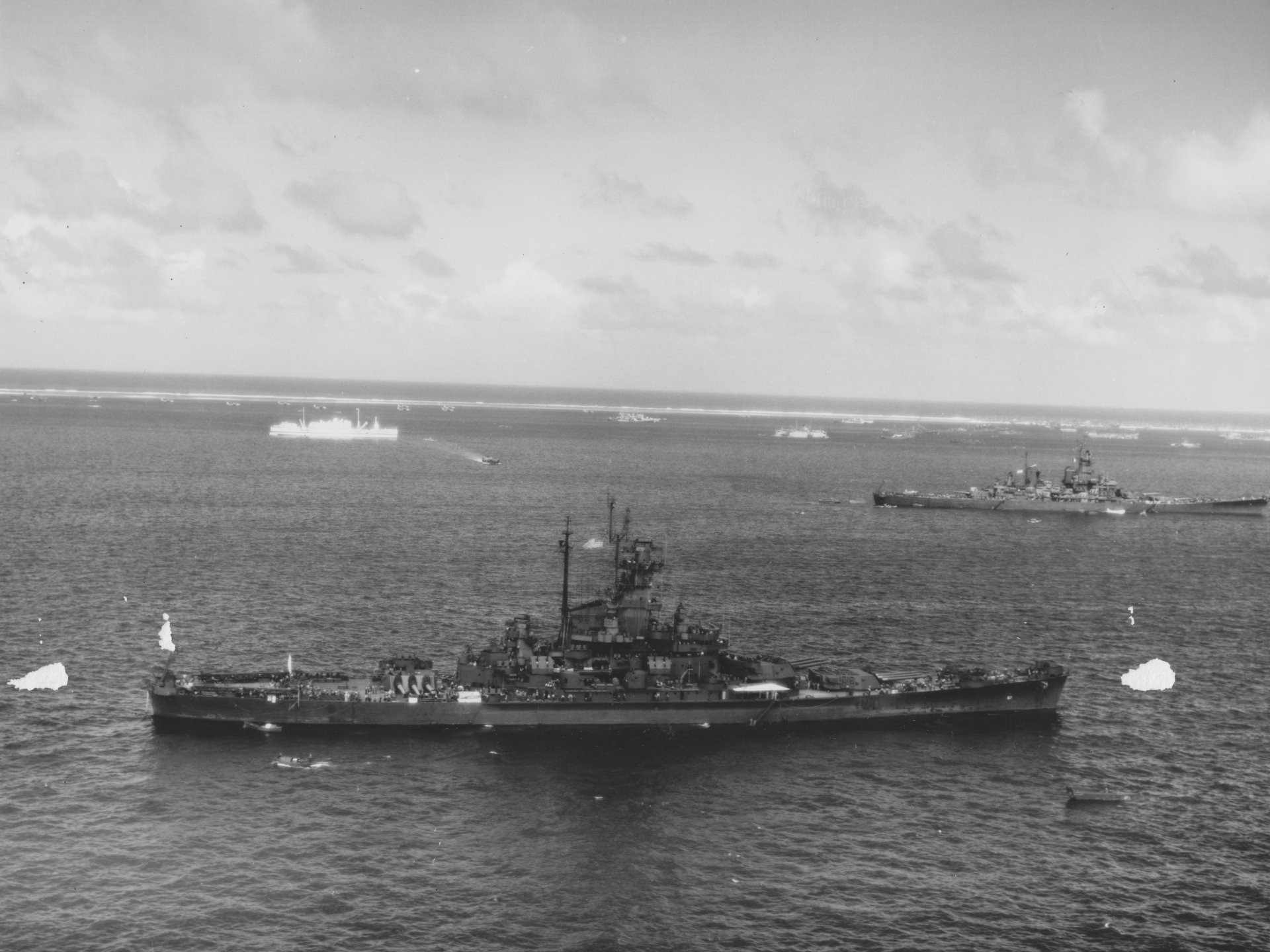 Download Warship Battleship Military USS South Dakota (BB-57) 4k Ultra HD Wallpaper