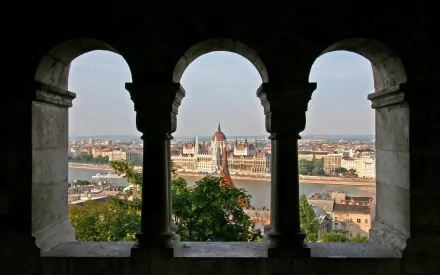 man made Hungarian Parliament Building HD Desktop Wallpaper | Background Image