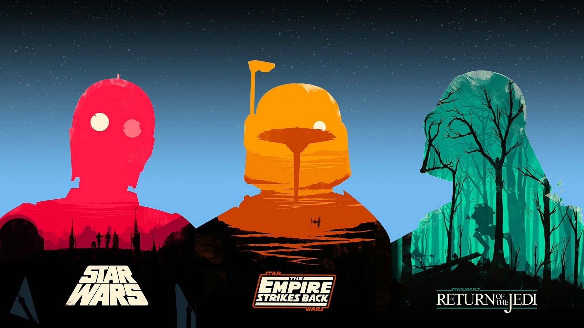 Star Wars HD Wallpaper Iconic Characters in the Galaxy