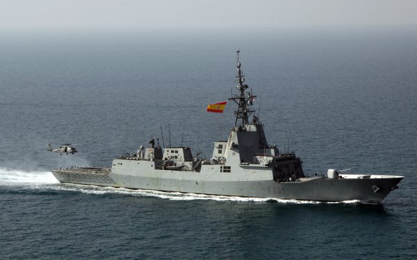Military Spanish Navy Warships Frigate Warship Álvaro de Bazán HD Wallpaper | Background Image