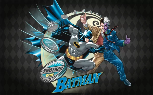 Two-Face Comic Batman HD Desktop Wallpaper | Background Image