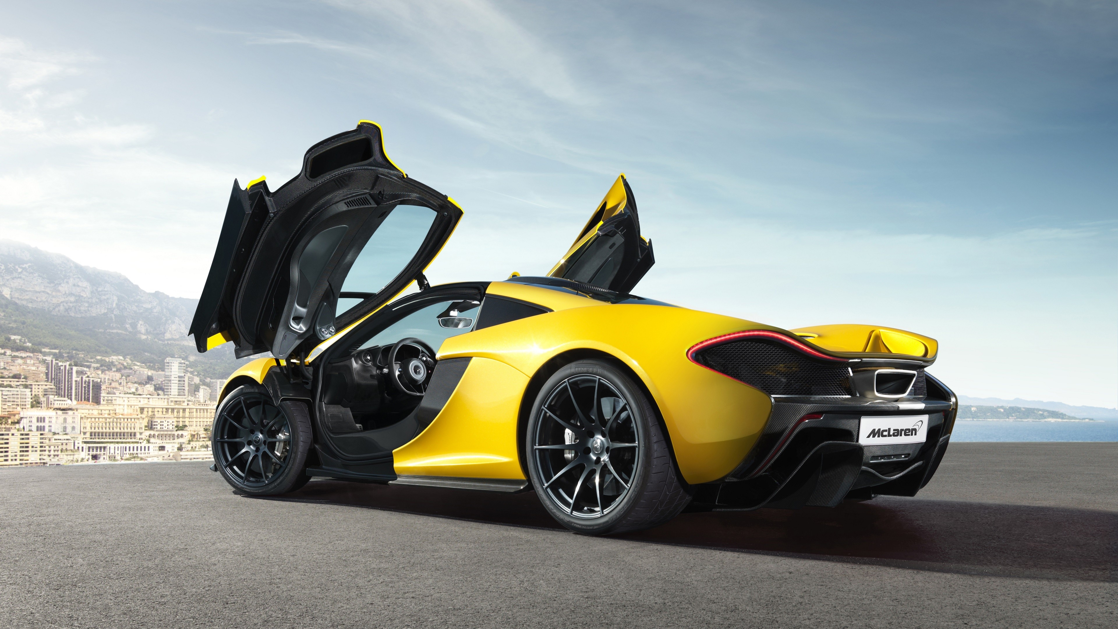 mclaren p1 black wallpaper hd