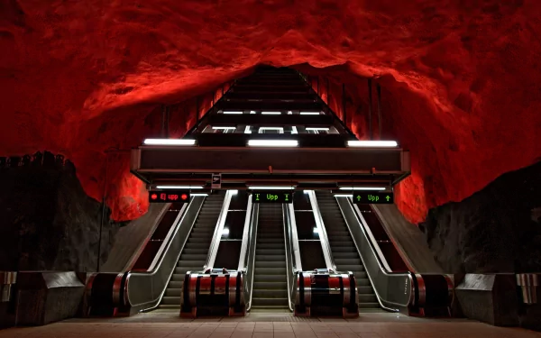 man made escalator HD Desktop Wallpaper | Background Image