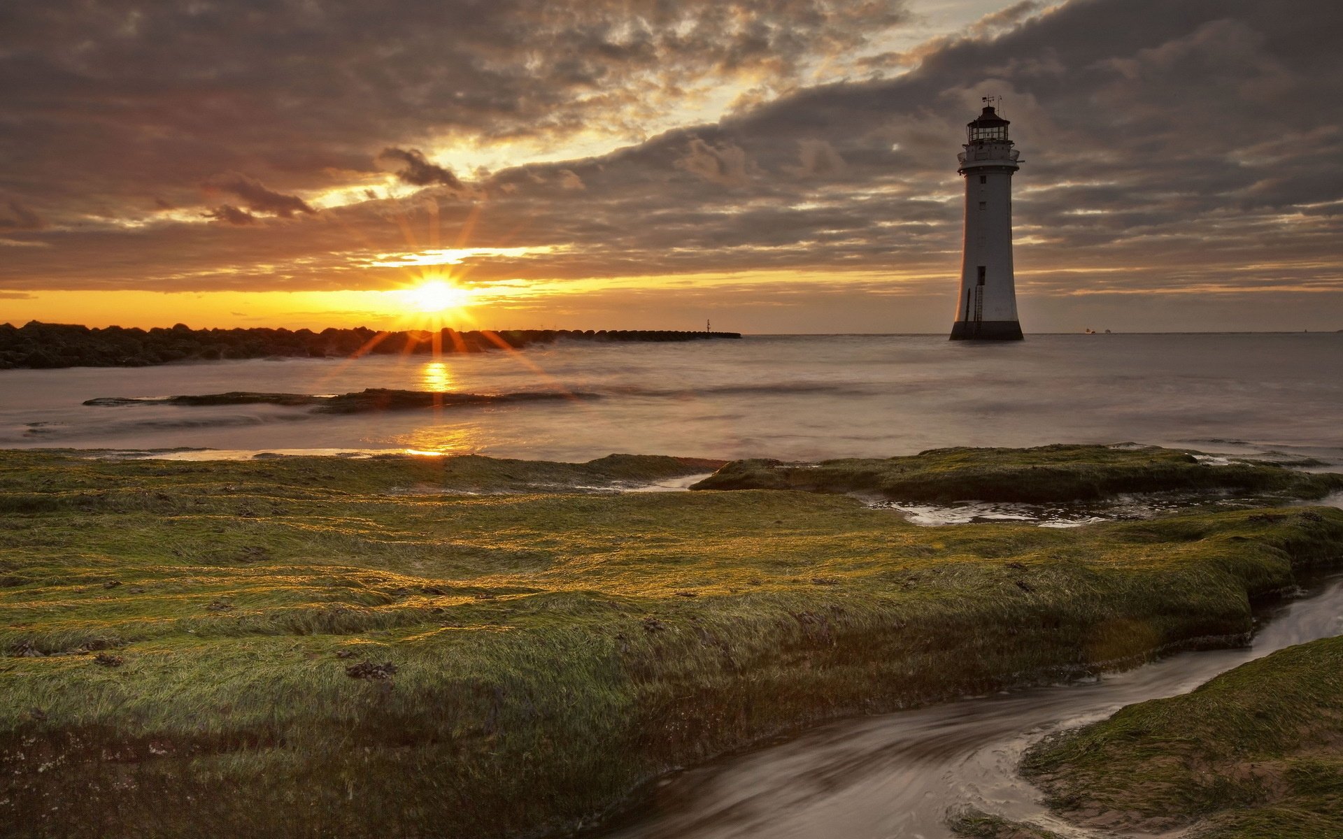 Download Man Made Lighthouse HD Wallpaper