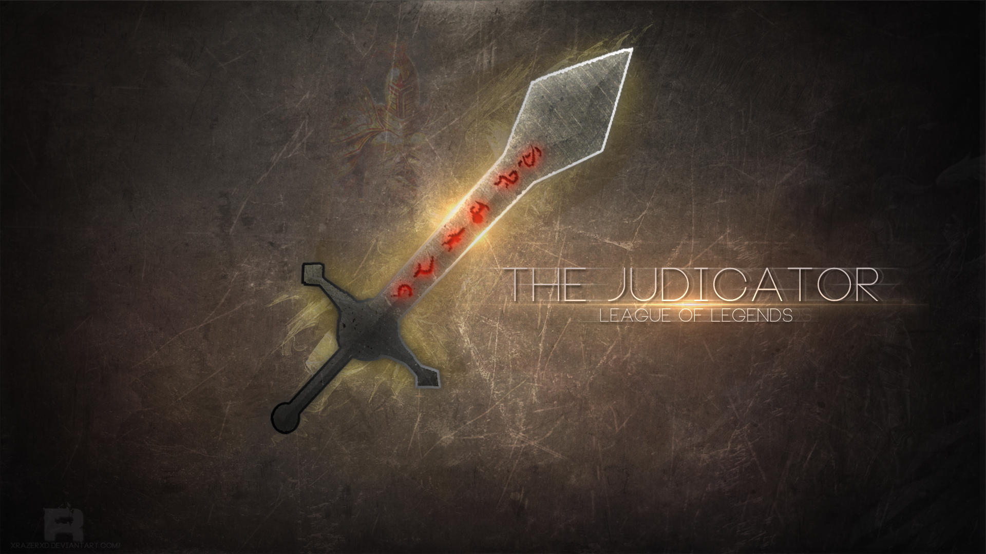 League of Legends HD Wallpaper - The Judicator's Sword | 1920x1080 ...