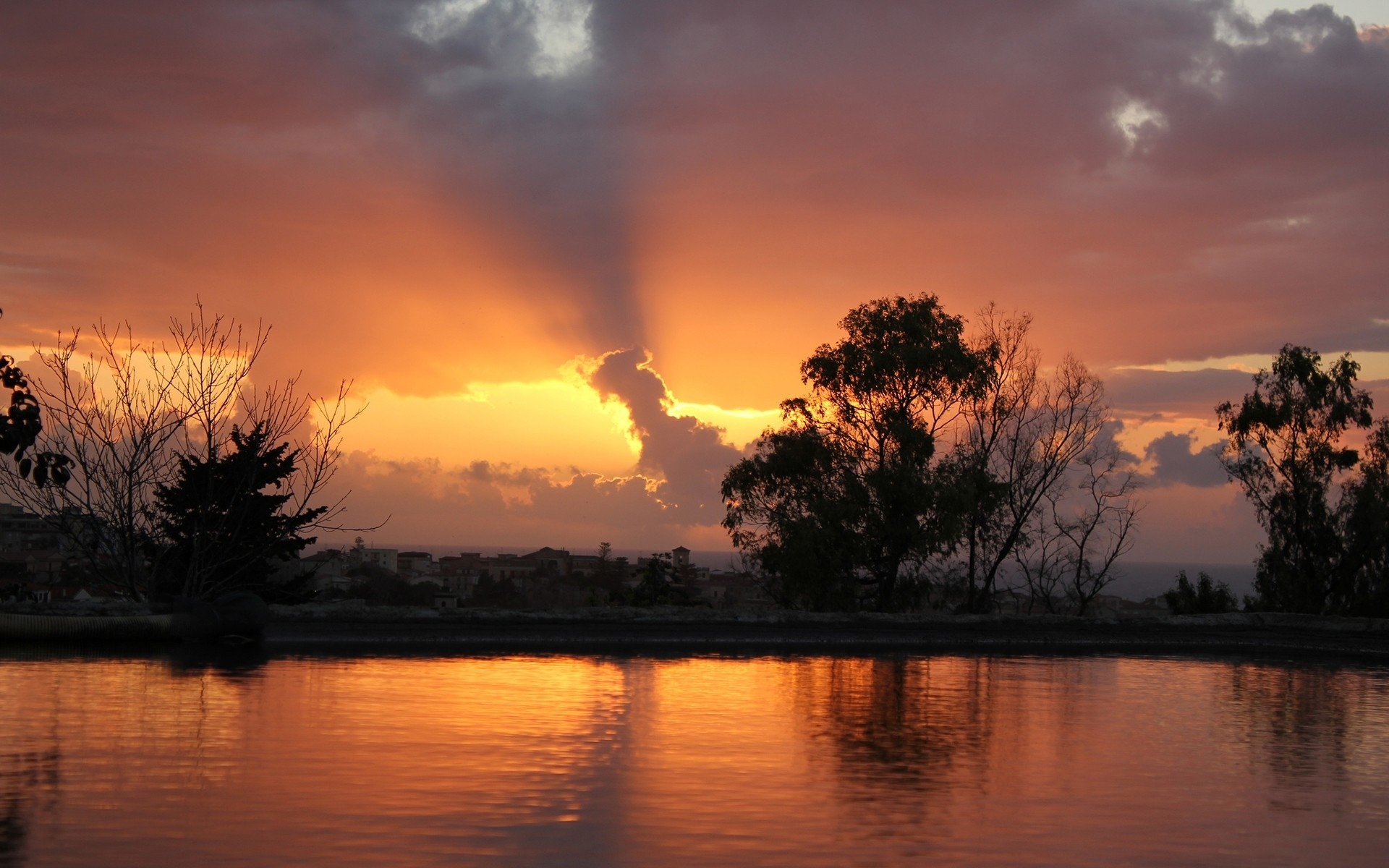 Download Nature Sunset HD Wallpaper