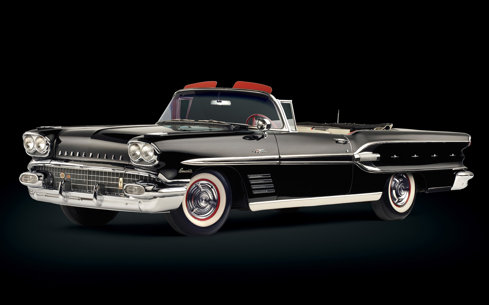 Vehicles 1958 Pontiac Bonneville HD Wallpaper | Background Image