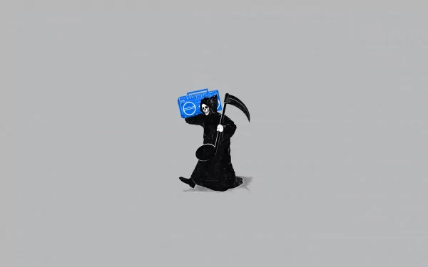 grim reaper funny fun art HD Desktop Wallpaper | Background Image