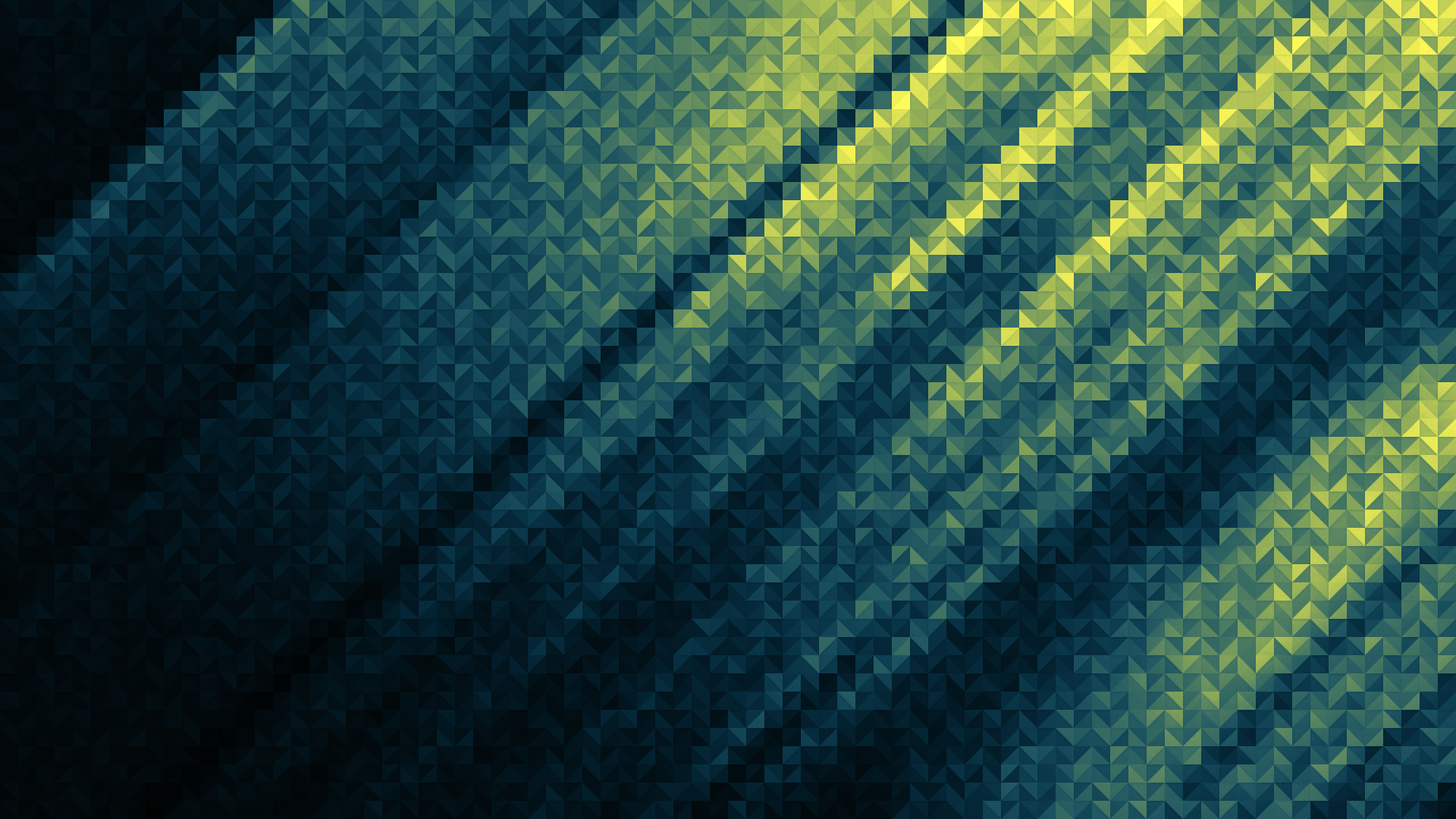 Abstract artistic HD PC desktop wallpaper featuring a textured pattern with diagonal streaks of green and yellow light creating a dynamic visual effect.