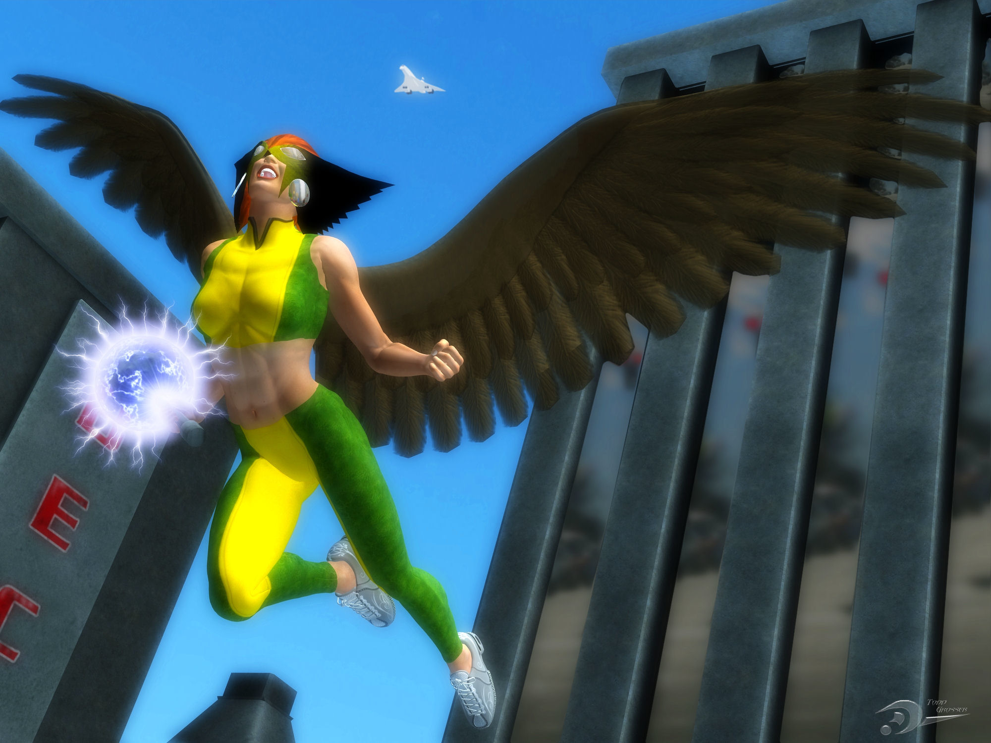 Hawkgirl by Spydraxis