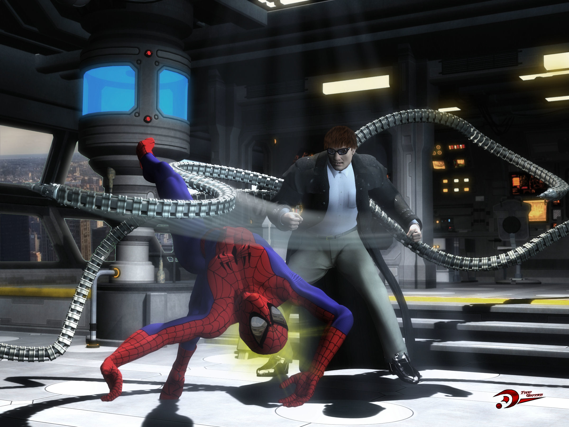 Spider-Man vs Doctor Octopus by Spydraxis