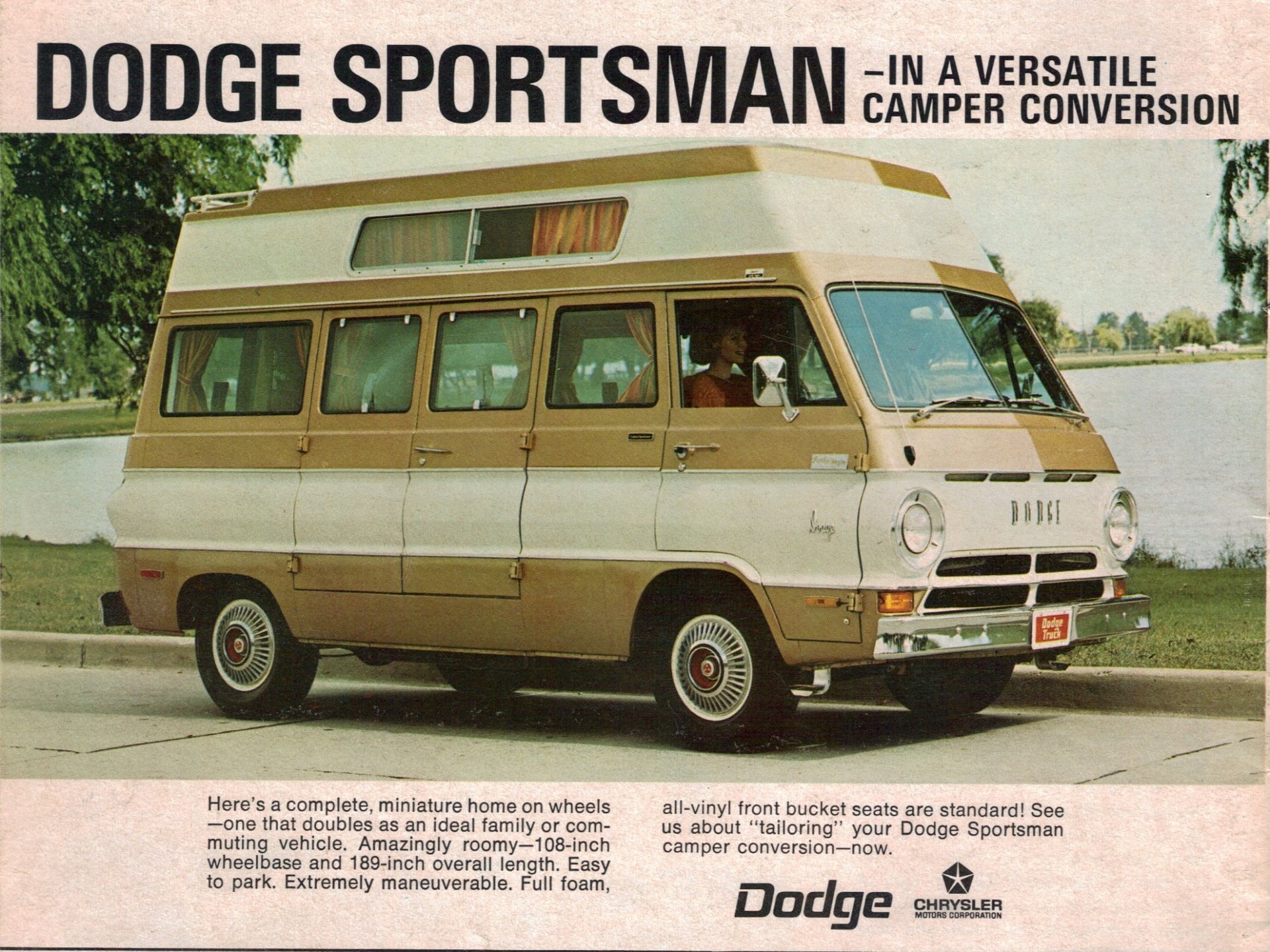 Download Vehicle Dodge Sportsman HD Wallpaper