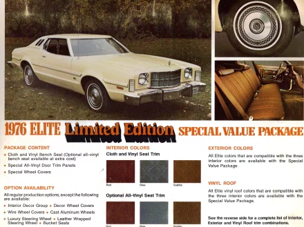 vehicle 1976 ford elite HD Desktop Wallpaper | Background Image