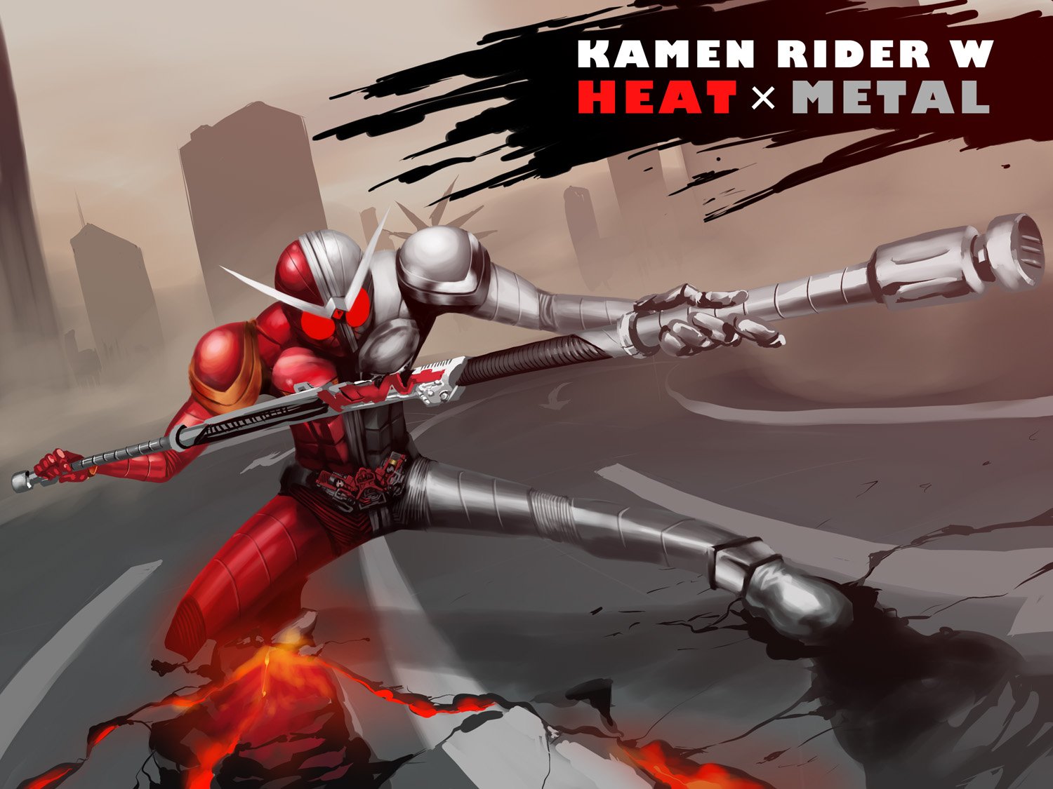 Kamen Rider Heat x Metal HD Wallpaper – Epic TV Show Action | 1500x1125 ...