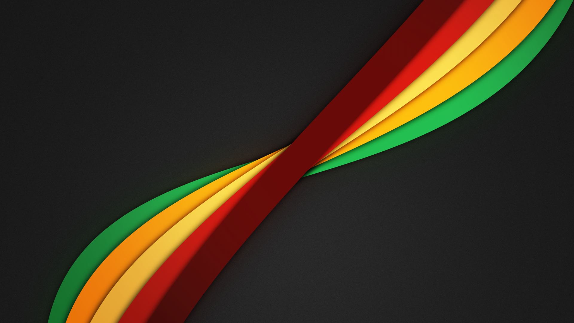 HD desktop wallpaper featuring a sleek twist of vibrant colors on a dark background.