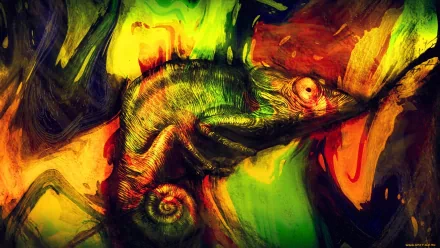 Animal chameleon HD Desktop Wallpaper | Background Image