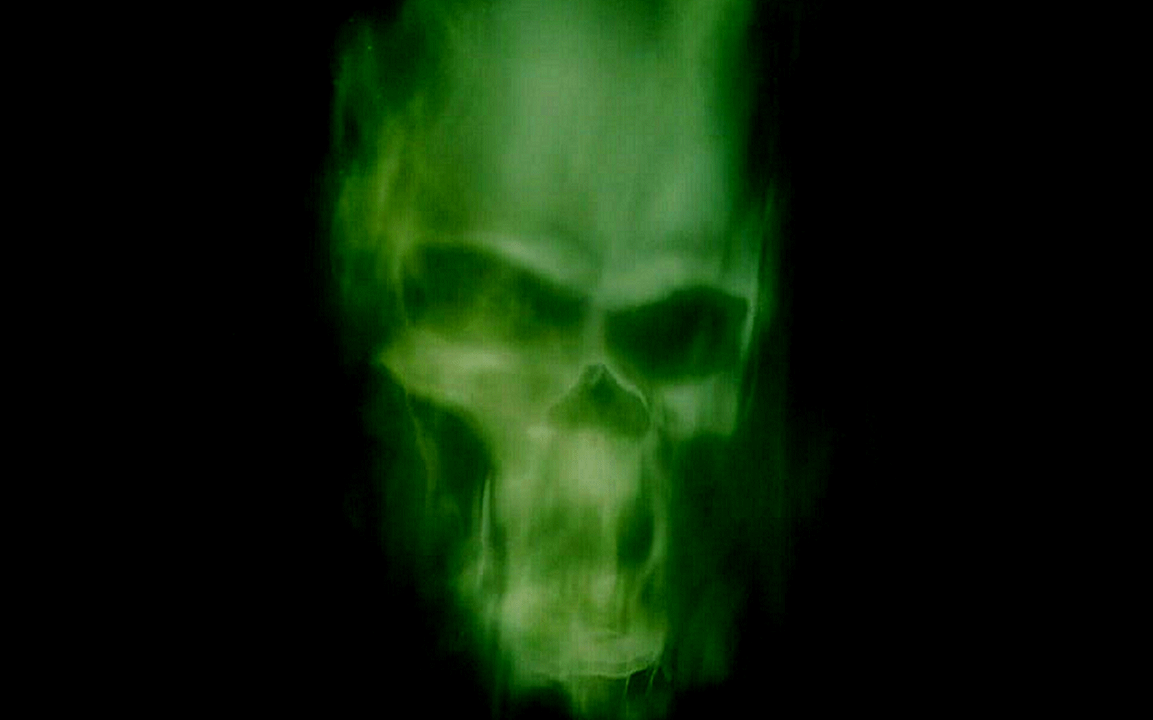 Fiery Skull Live Wallpaper Flickering Flames On Black GIF  free download
