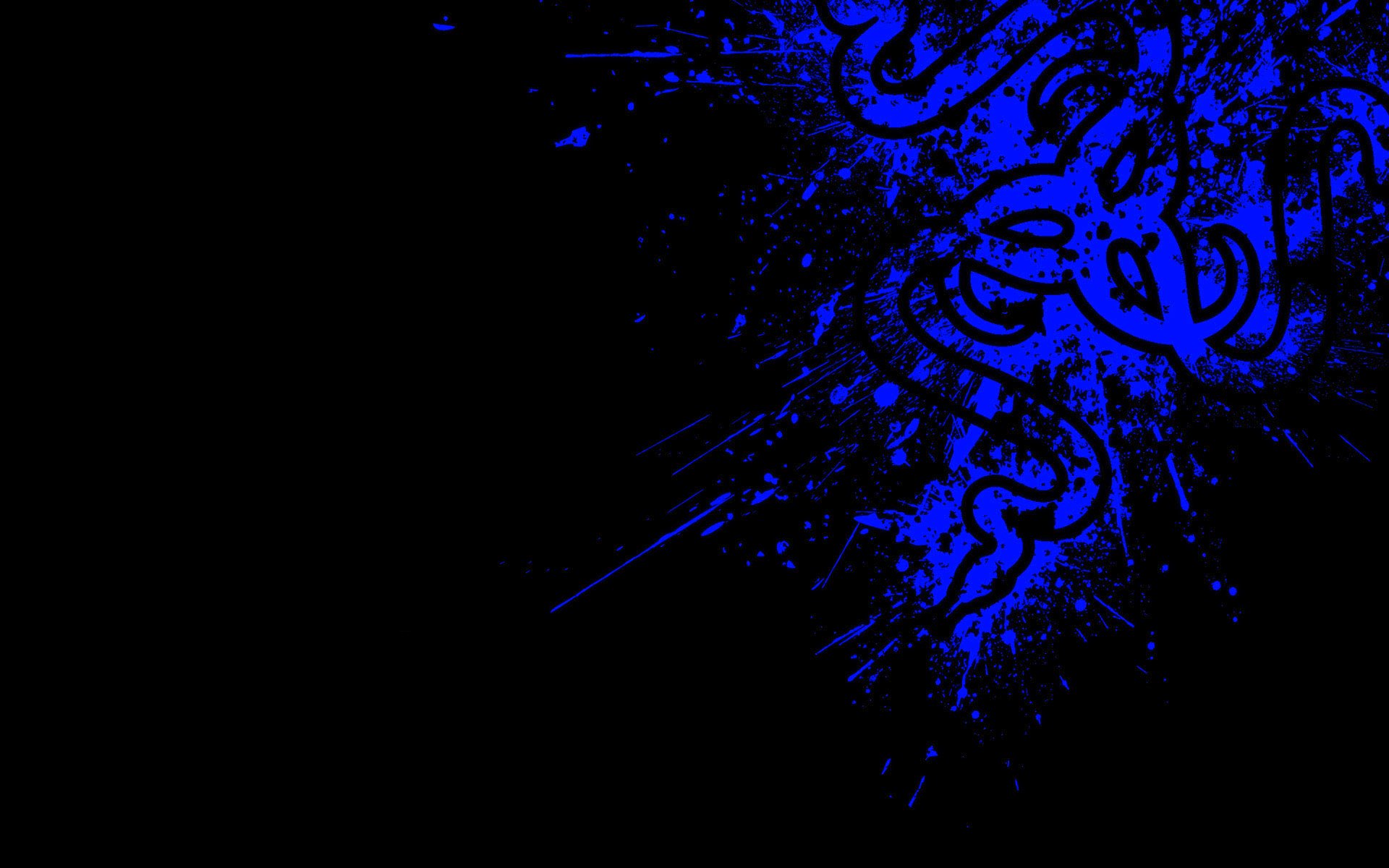 Razer Blue 高清壁纸 桌面背景 19x10 Wallpaper Abyss