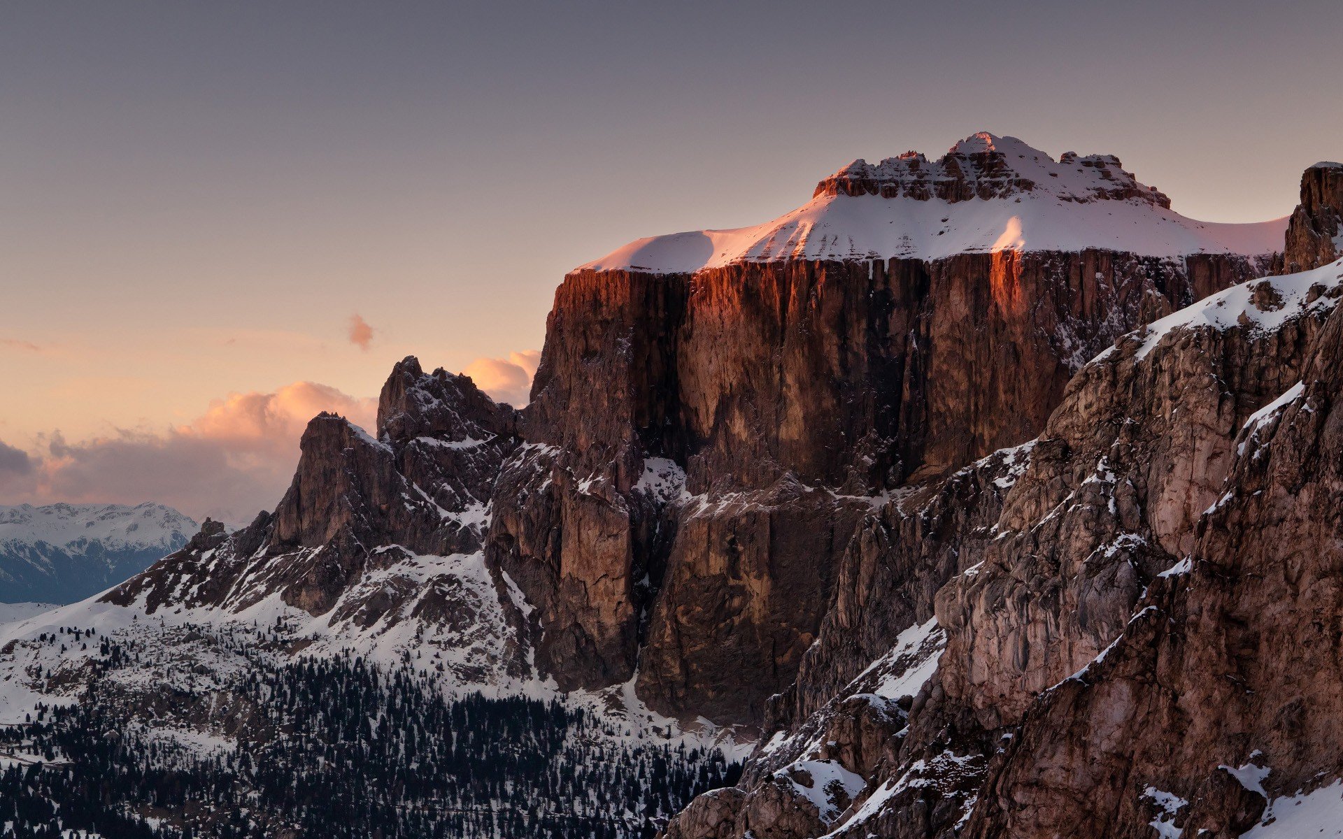 Majestic Snow-Capped Cliffs: Stunning HD Nature Wallpaper | 1920x1200 ...
