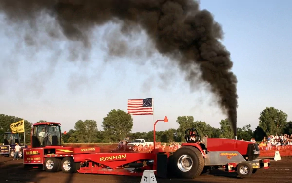 smoke tractor vehicle pulling tractor HD Desktop Wallpaper | Background Image