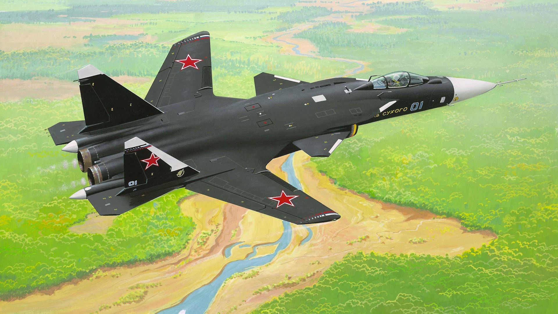 Sukhoi Su-47 Fondos de pantalla HD y Fondos de Escritorio