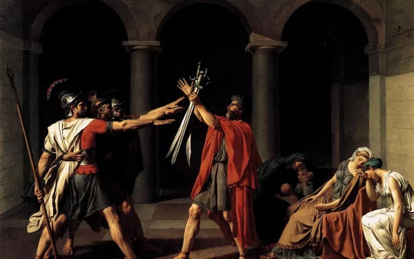 artistic oath of the horatii HD Desktop Wallpaper | Background Image