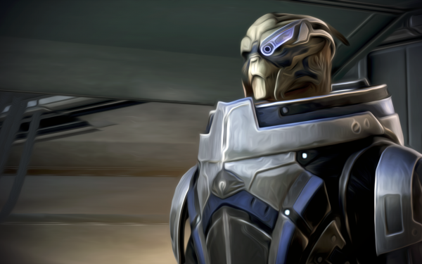 Video Game Mass Effect 3 Mass Effect Garrus Vakarian Oil Painting HD Wallpaper | Background Image