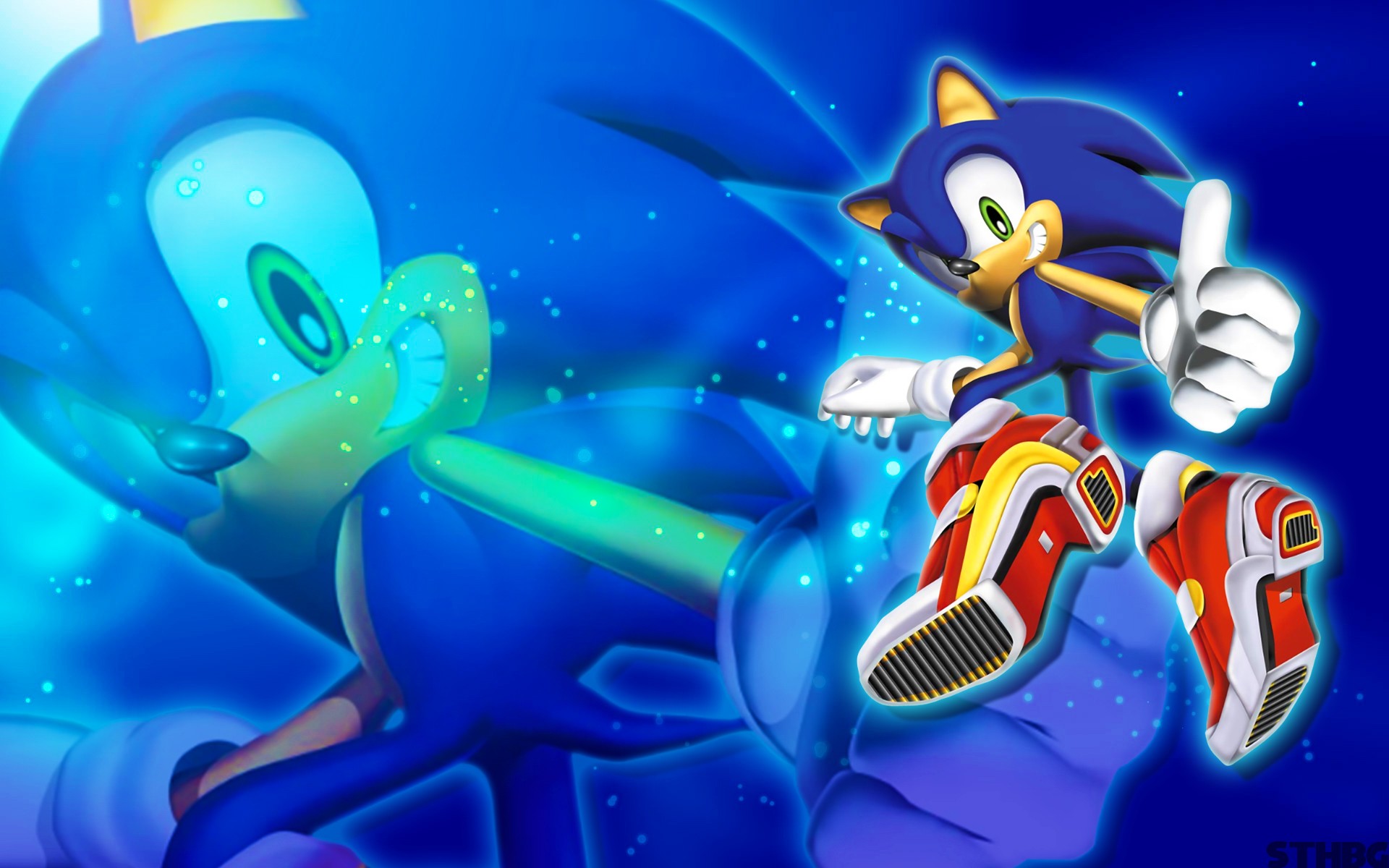 Hyper Sonic  Sonic, Y2k background, Sonic the hedgehog