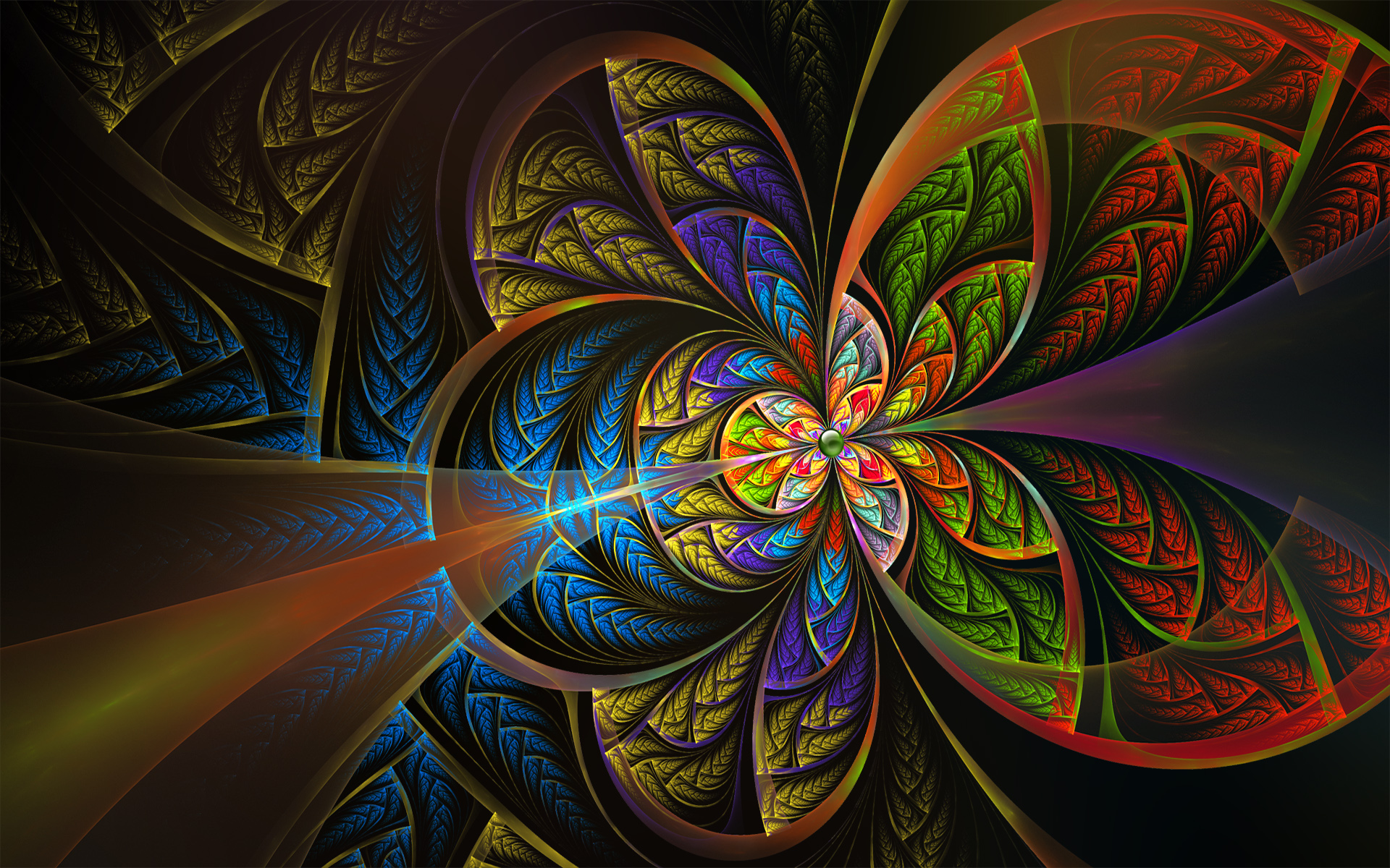 Download Colors Psychedelic Trippy Abstract Fractal HD Wallpaper