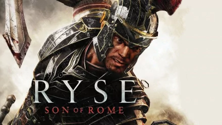 HD PC desktop wallpaper/background of Marius Titus from the video game Ryse: Son of Rome — an armored Roman warrior snarling in battle.