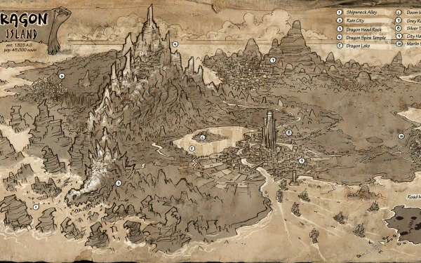 video game dragon island HD Desktop Wallpaper | Background Image