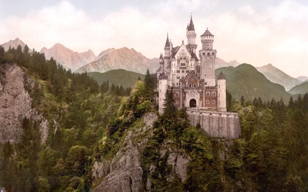 man made Neuschwanstein Castle HD Desktop Wallpaper | Background Image