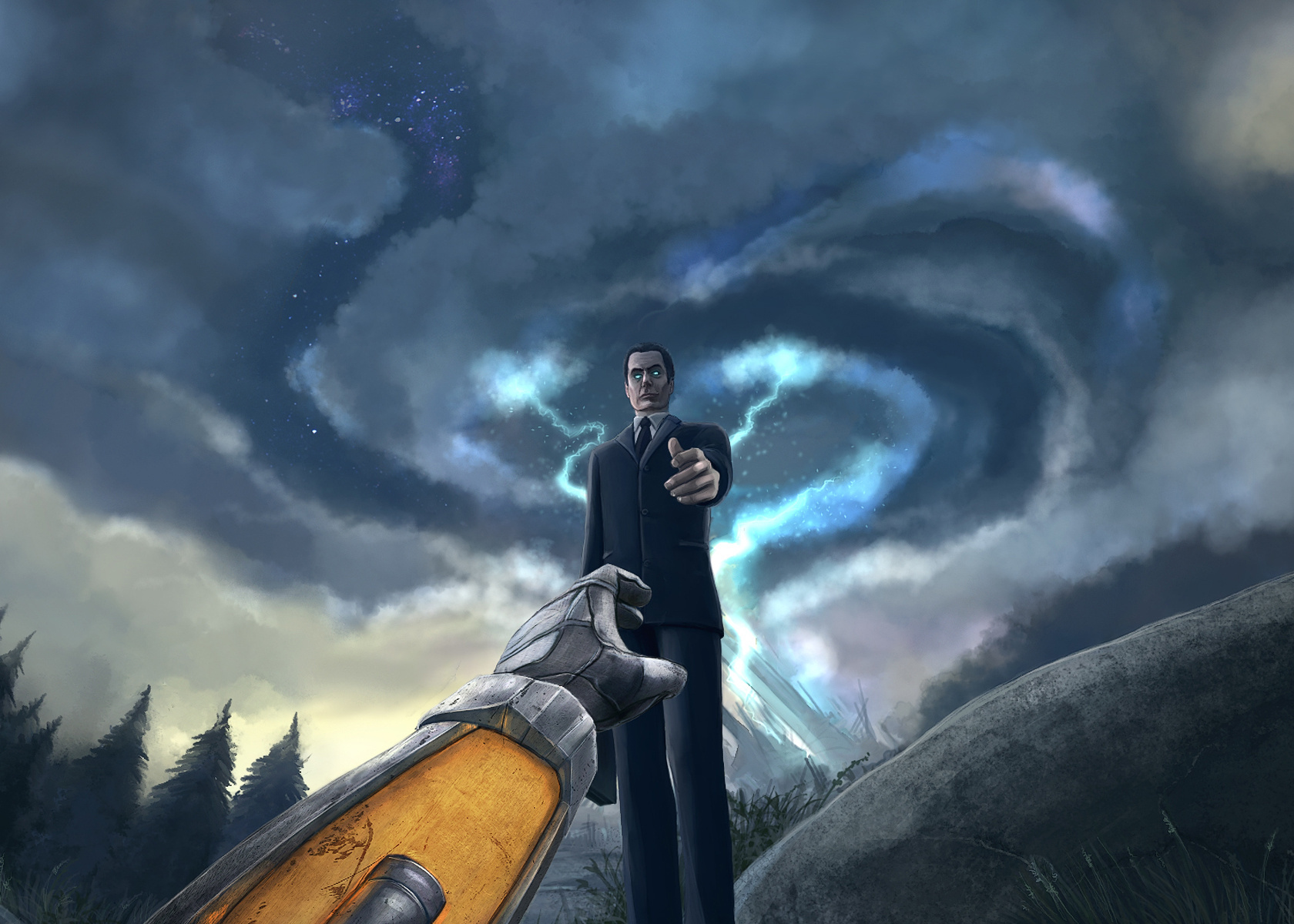 half life 2 wallpaper gman