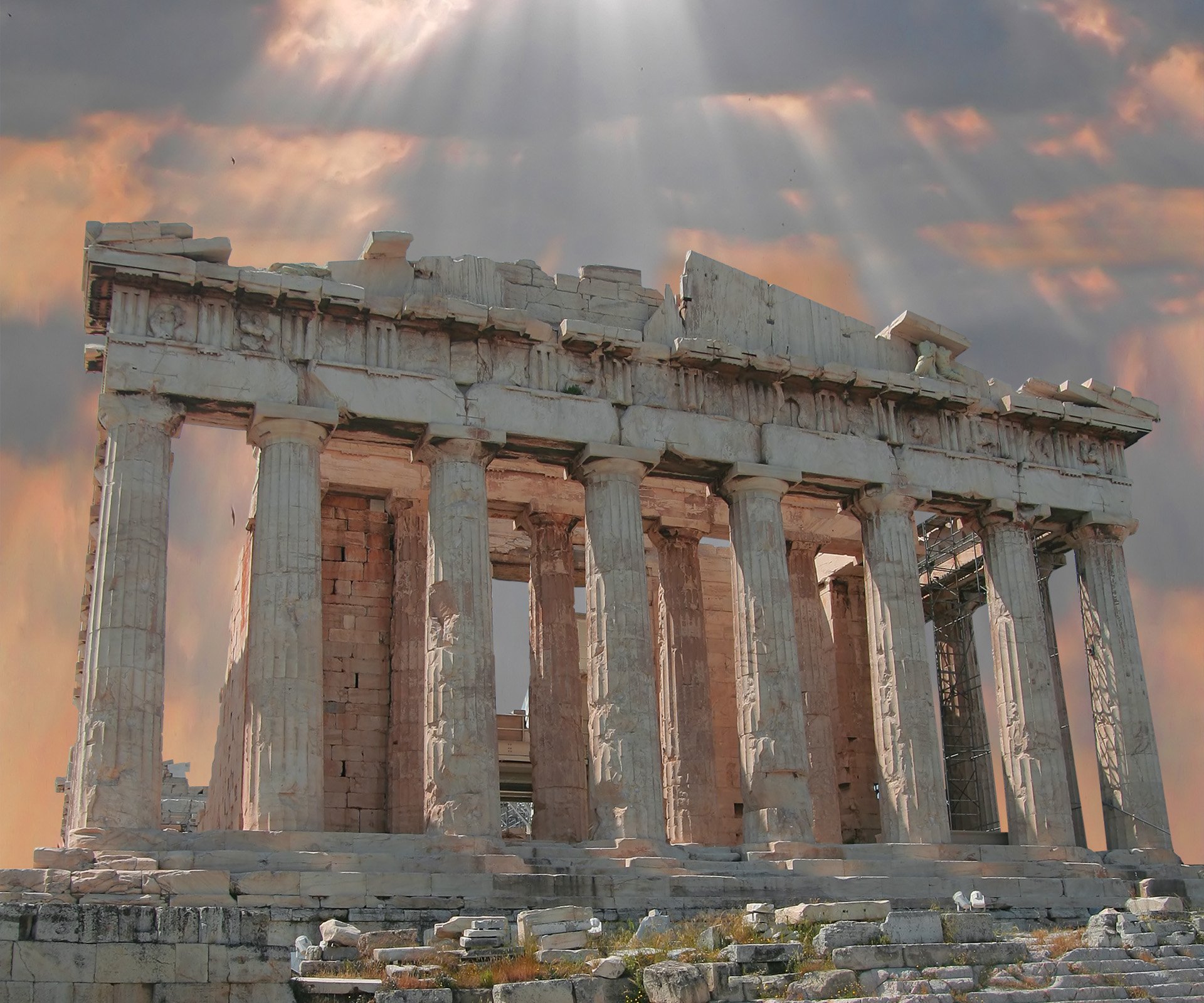 Download Man Made Parthenon HD Wallpaper