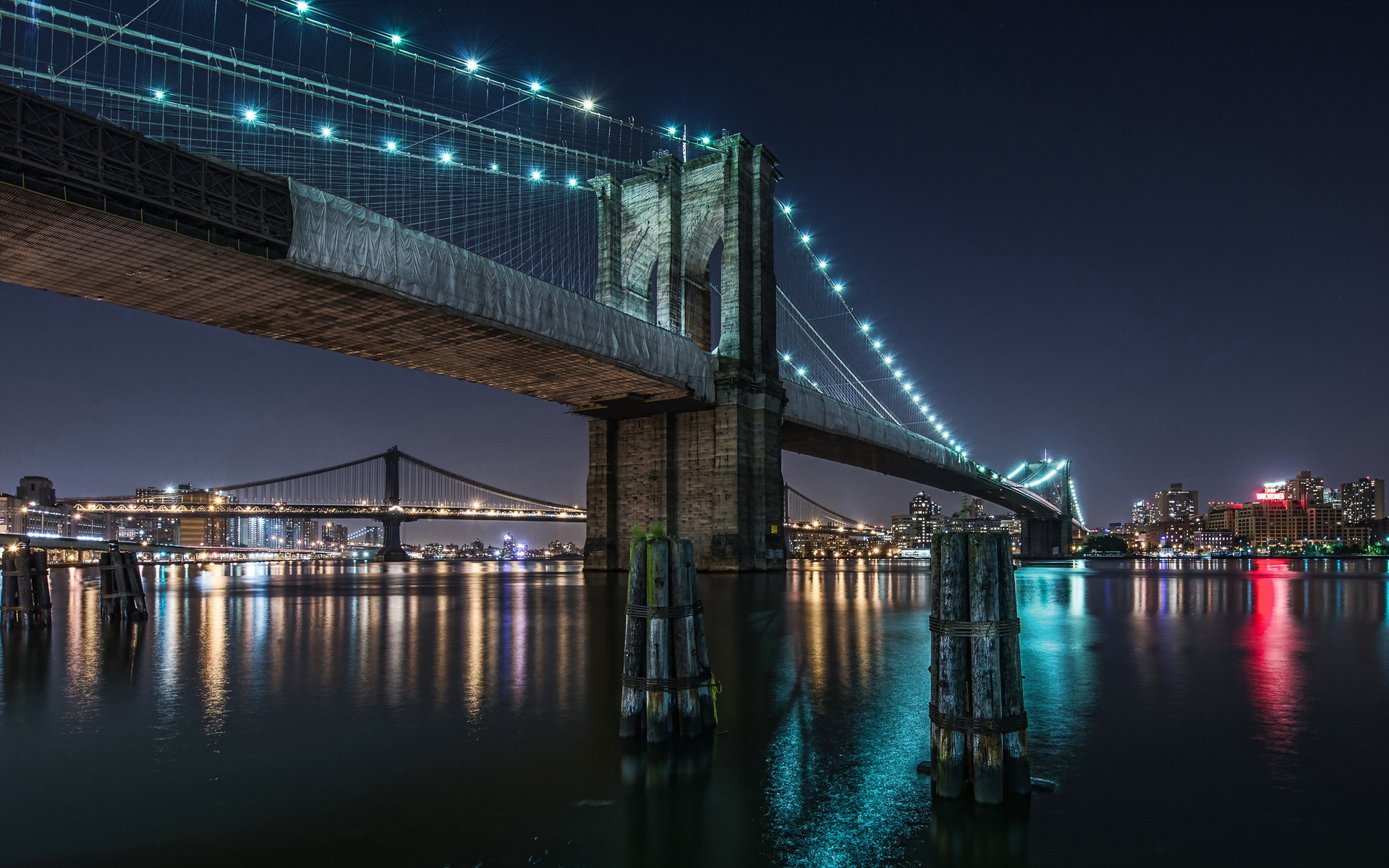 Man Made Brooklyn Bridge Hd Wallpaper