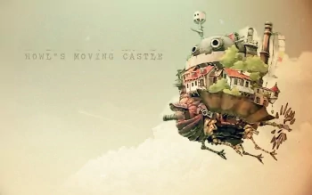 Wallpaper howl's deals moving castle