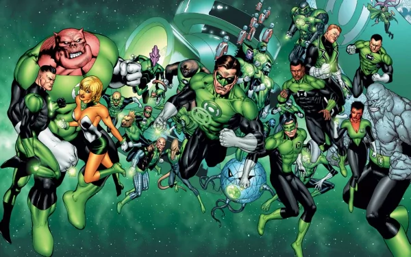 Arisia Rrab Kilowog (DC Comics) Kyle Rayner John Stewart (Green Lantern) Guy Gardner superhero DC Comics Comic Green Lantern HD Desktop Wallpaper | Background Image