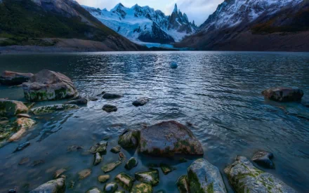  cold mountain lake in argentina