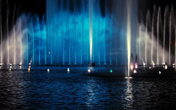  fountain night