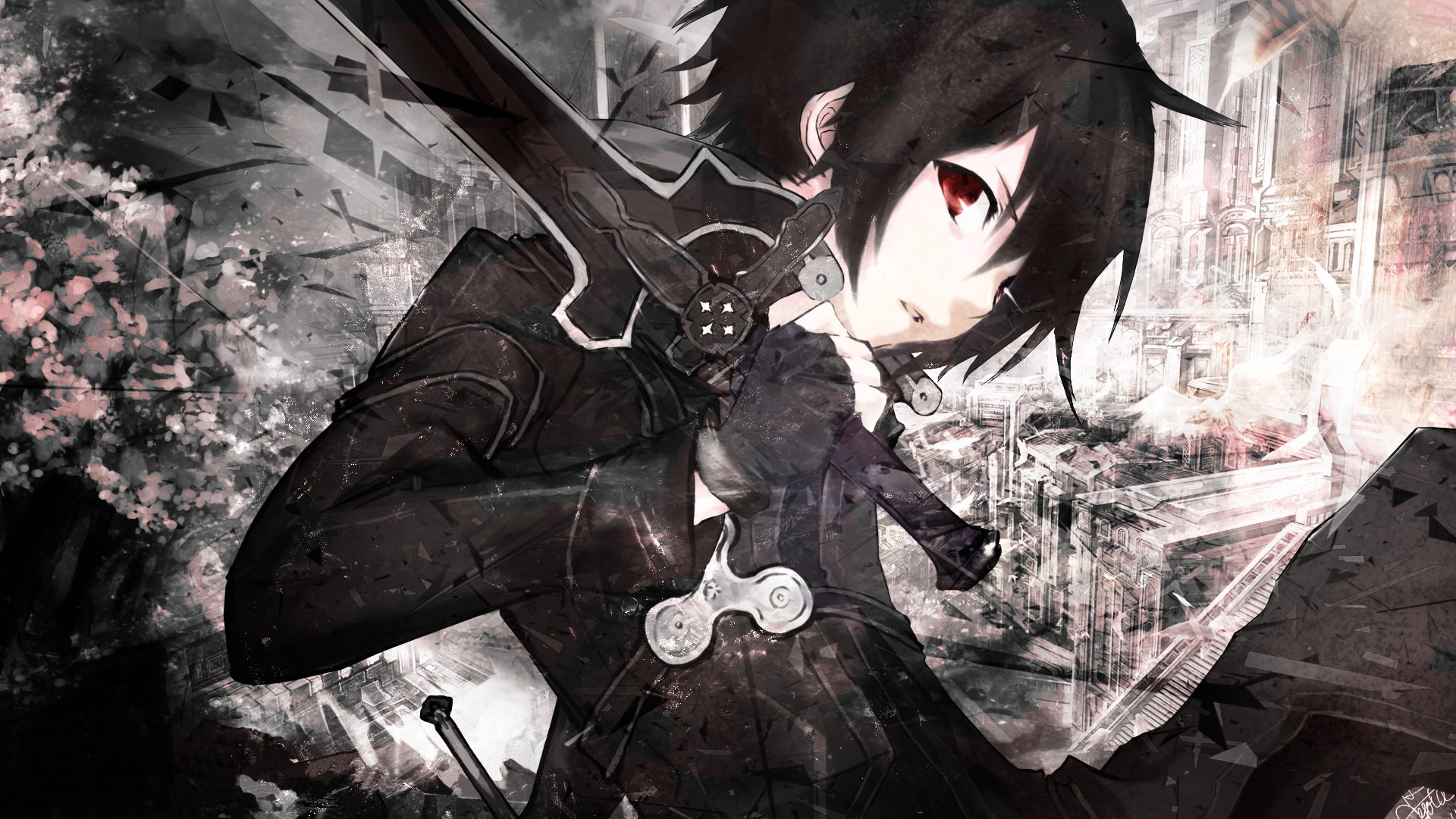 Kirito Blacksword Hd Wallpaper Background Image 1920x1080 Id