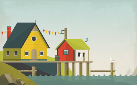 artistic dock HD Desktop Wallpaper | Background Image