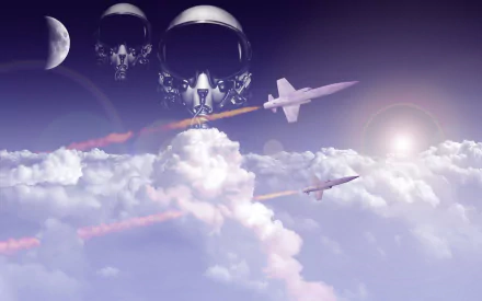 military jet fighter lockheed f-104 starfighter HD Desktop Wallpaper | Background Image