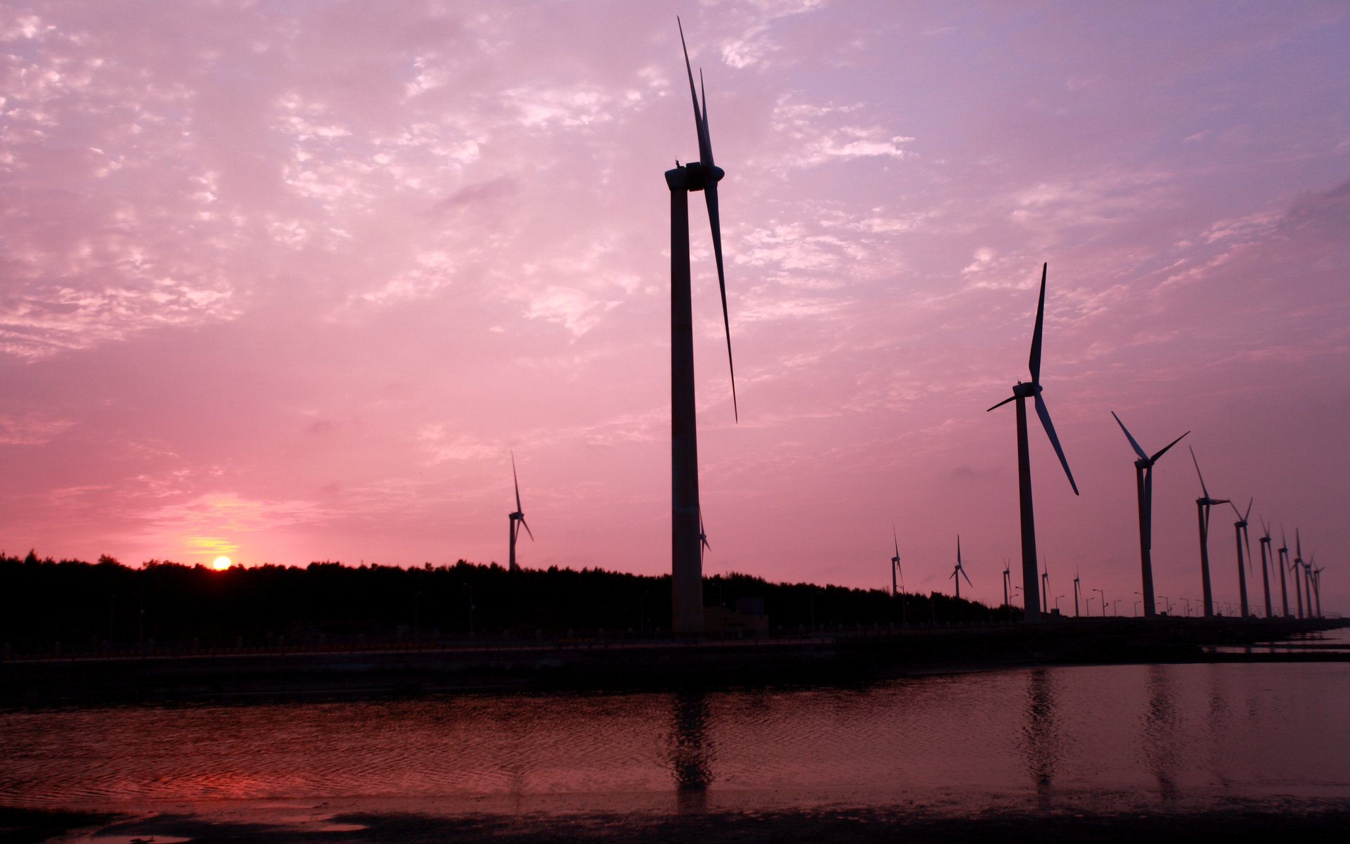 Download Man Made Wind Turbine HD Wallpaper