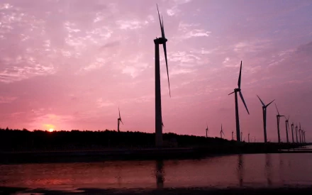 man made wind turbine HD Desktop Wallpaper | Background Image